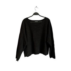dimensione danza oversized vintage black wool sweater size medium